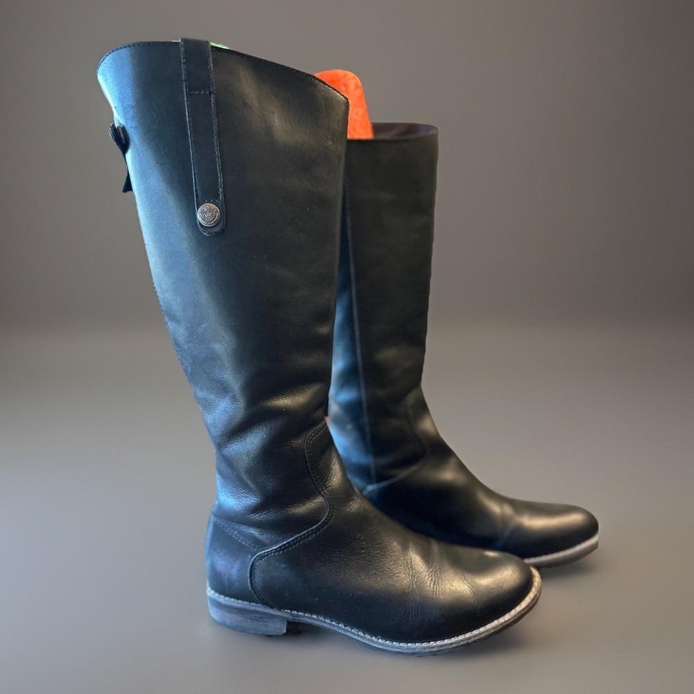 Matisse Yorker Boots Black Leather Knee High Size‎ 8.5M Riding Style